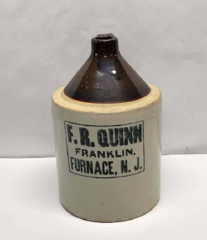 FRANKLIN FURNACE STONEWARE JUG