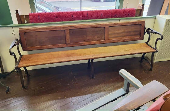 RAILROAD STATION BENCH