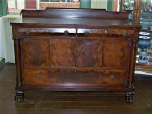 MAHOGANY CLAW FOOT SERVER