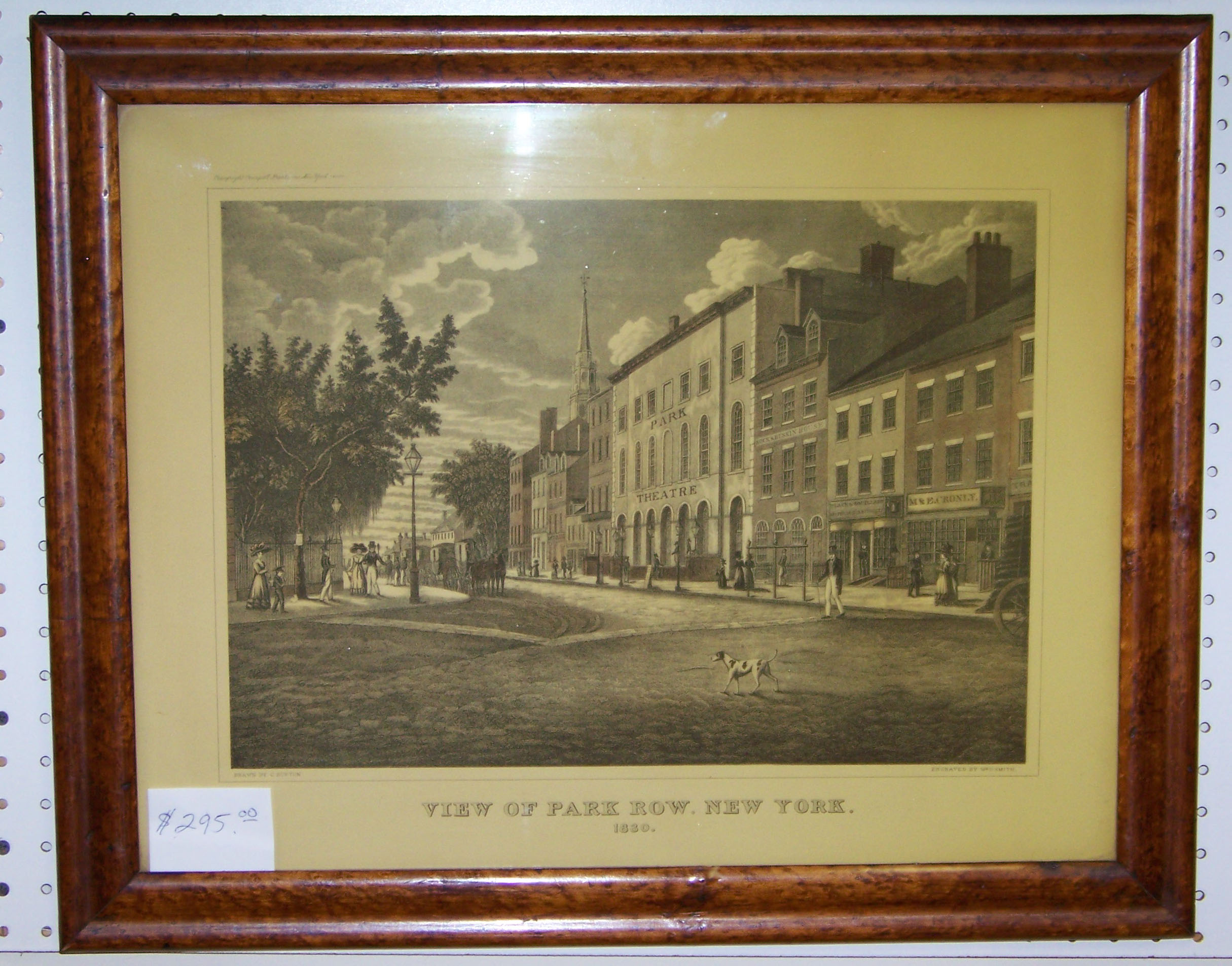 PARK ROW NEW YORK 1830