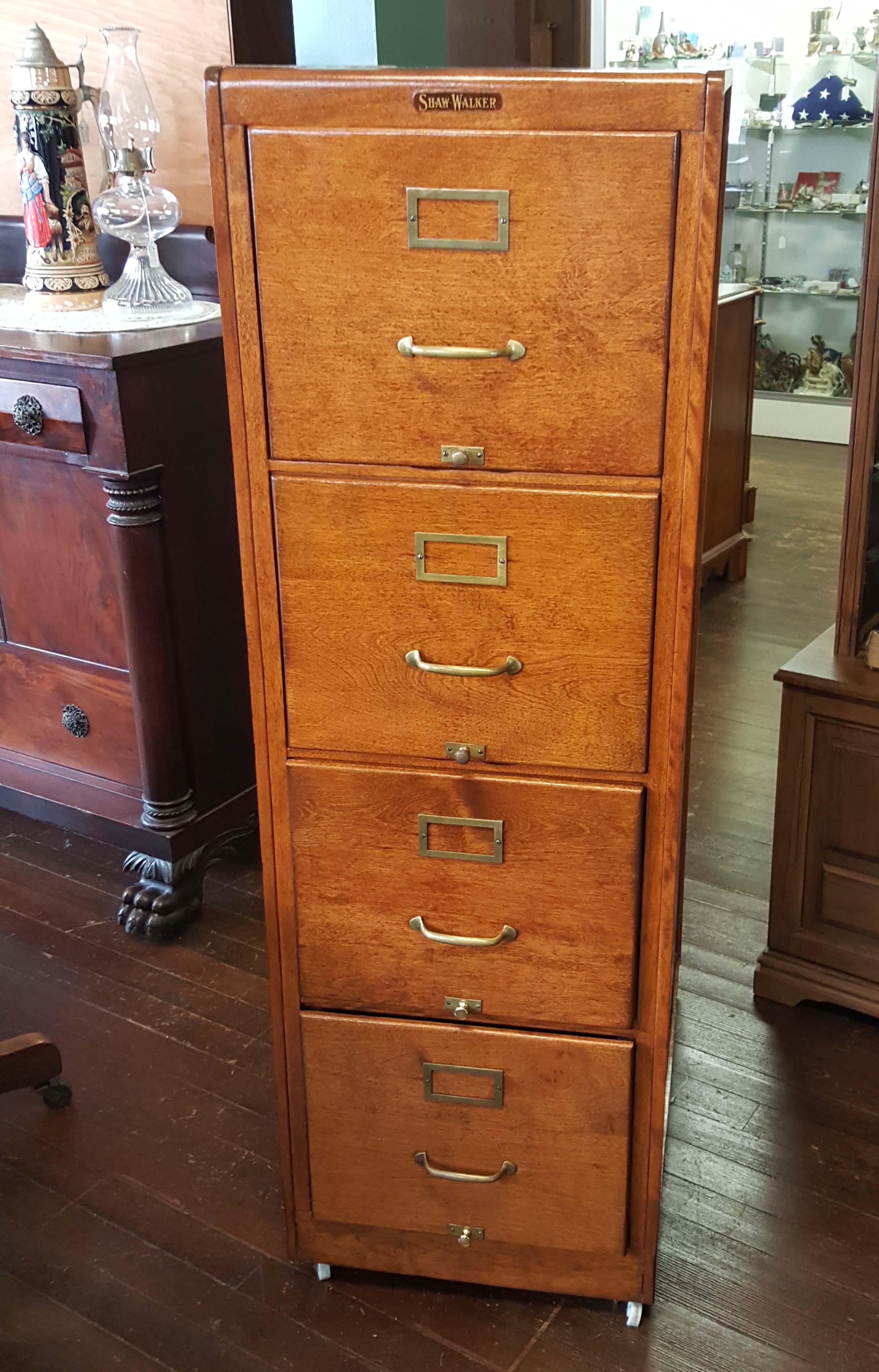 WOODEN FILE CABINET