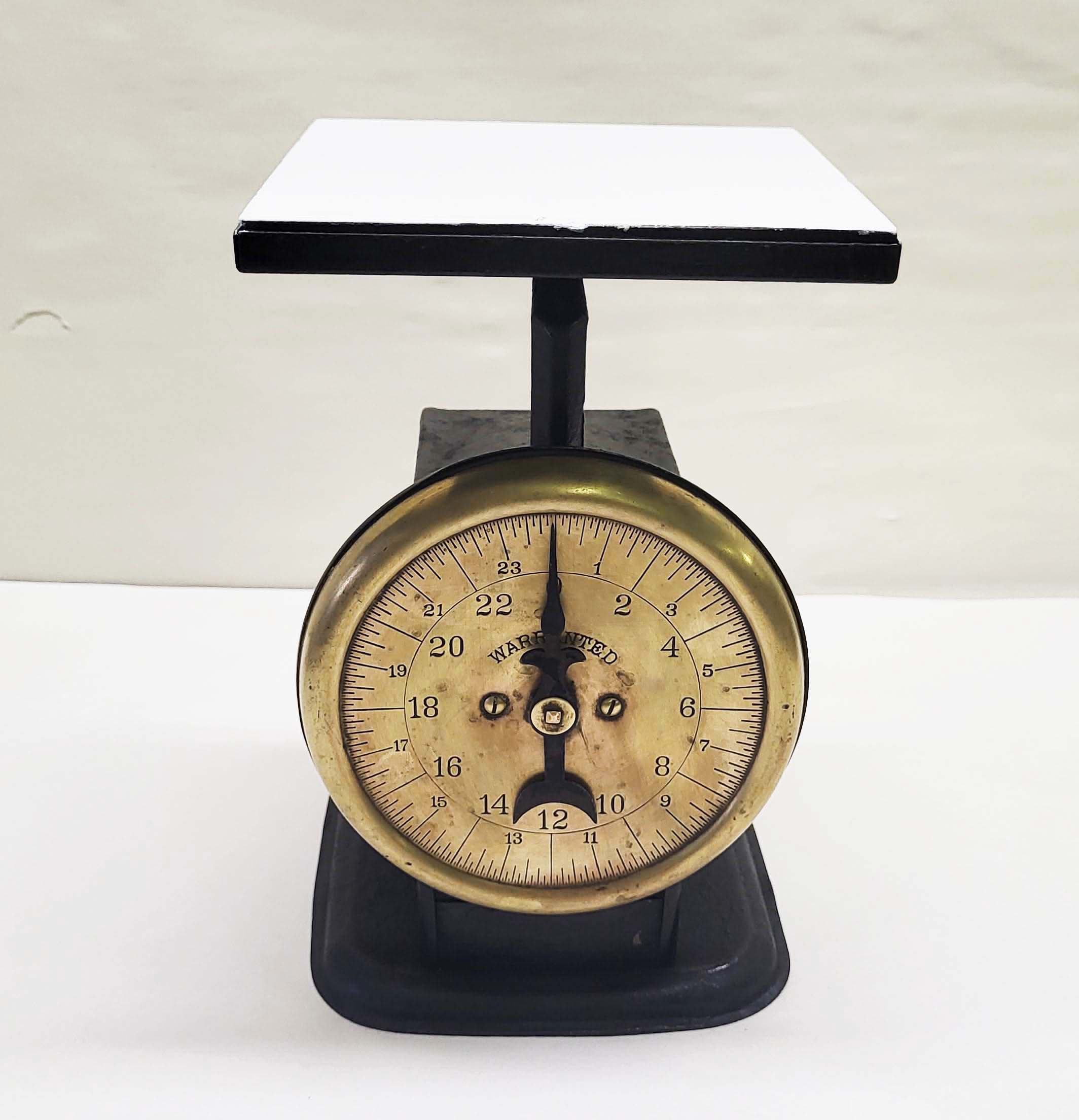 BRASS FACE WARRENTED GROCERY SCALE