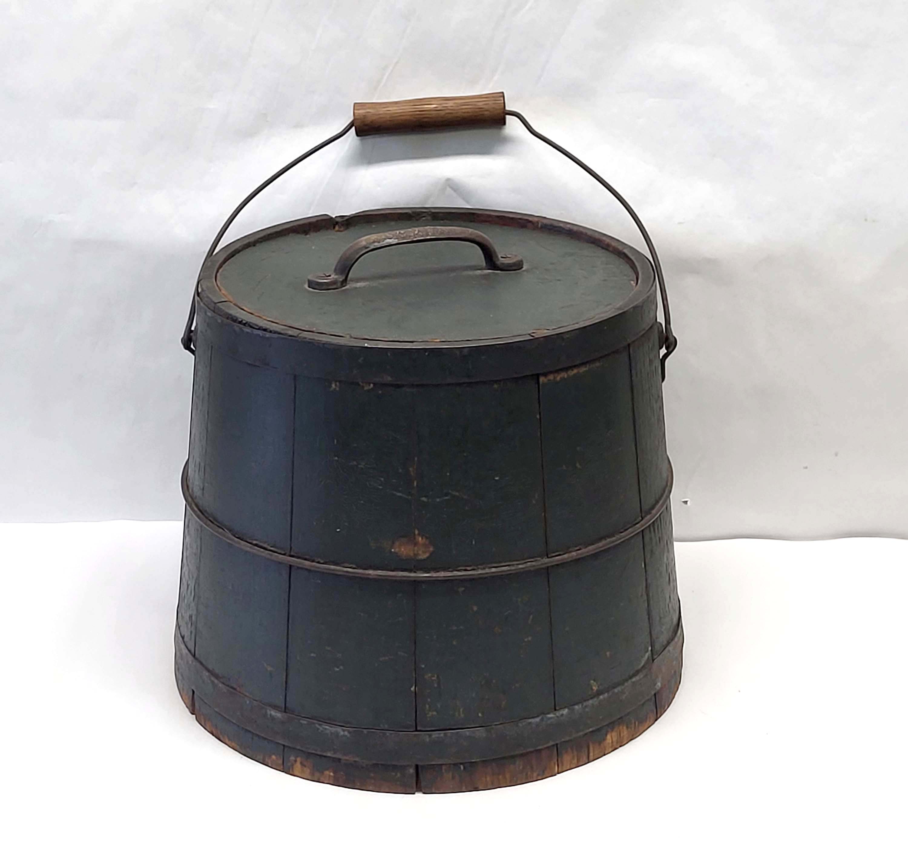 GREEN PAINTED FURKIN