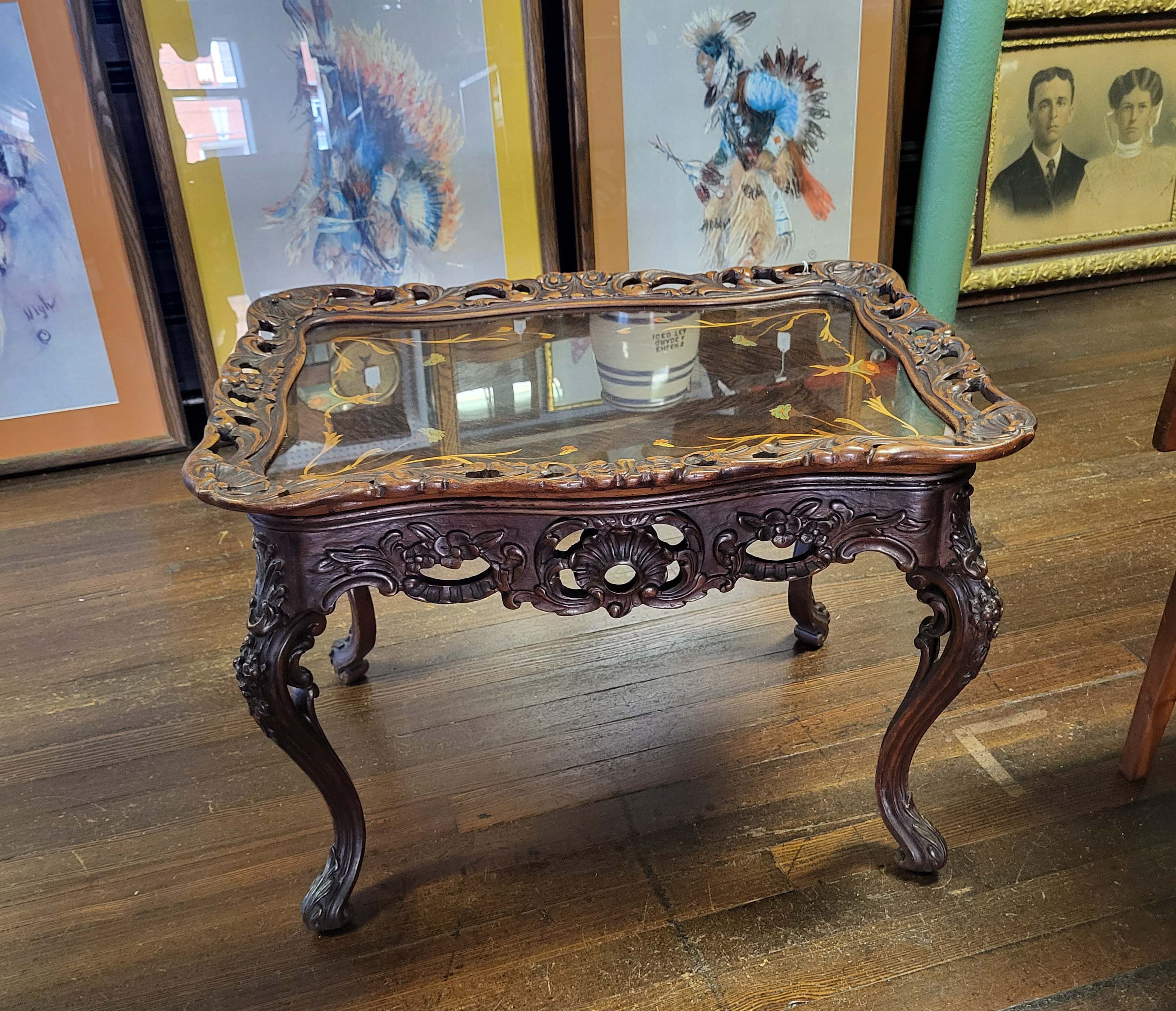 ROSEWOOD TRAY TOP TABLE