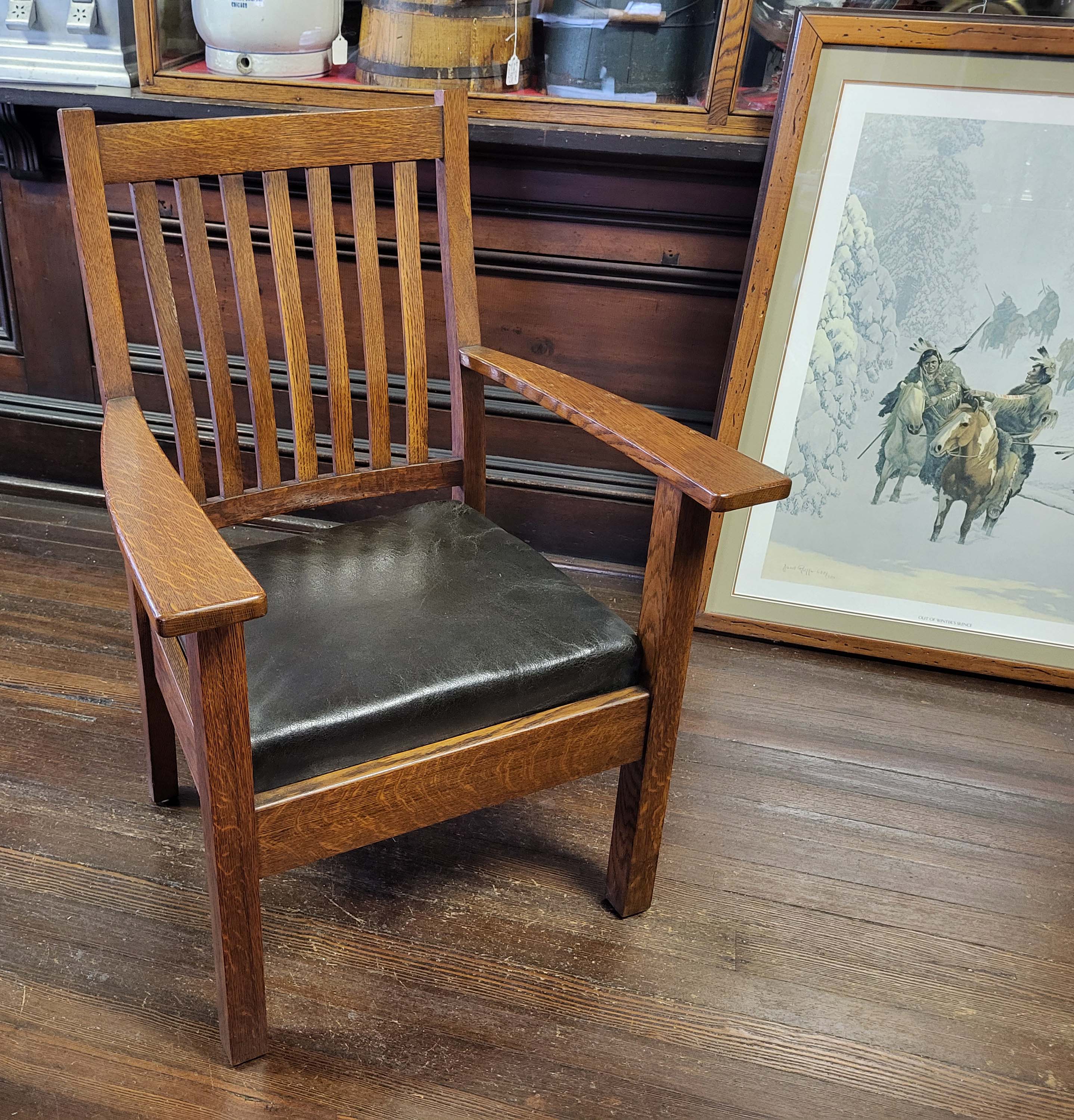 MISSION OAK ARMCHAIR