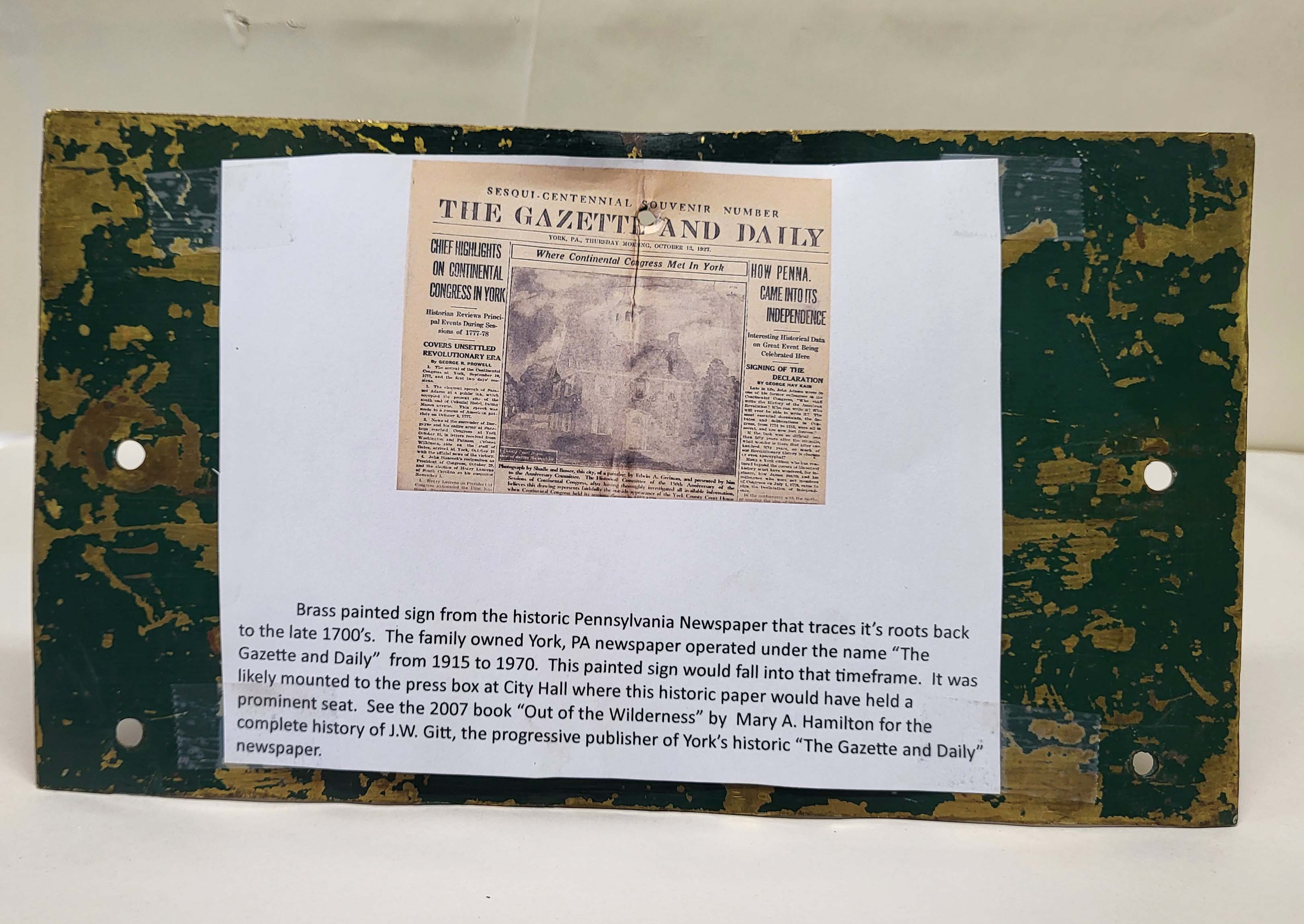 THE GAZETTE AND DAILY SIGN