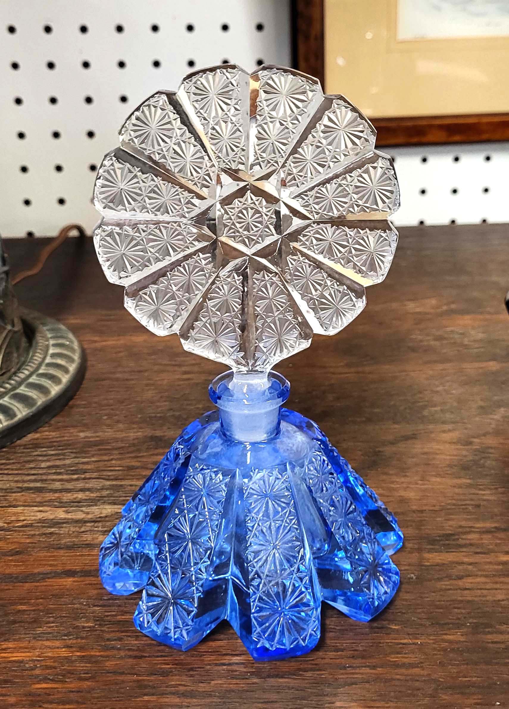 ART DECO CZECH PERFUME BOTTLE