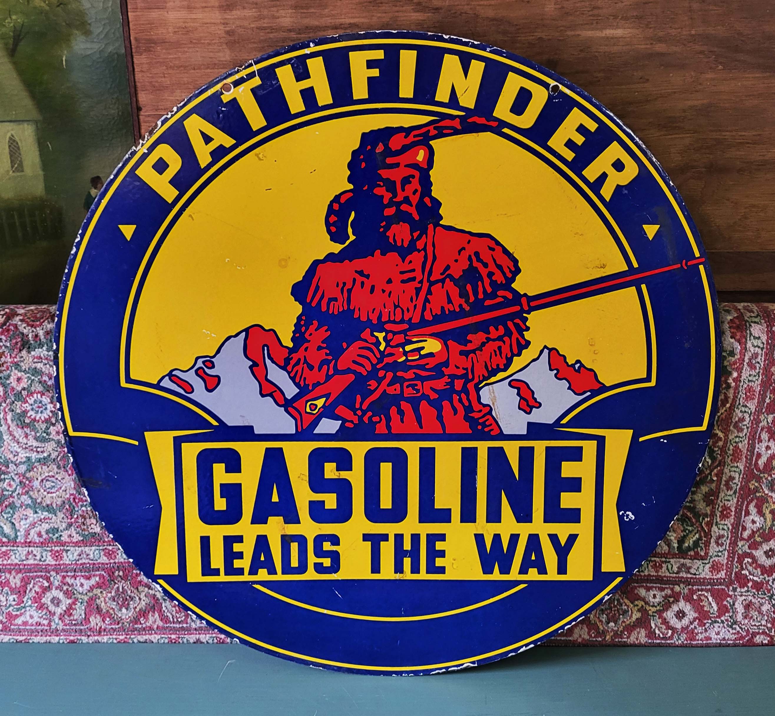 PATHFINDER GASOLINE PORCELAIN SIGN