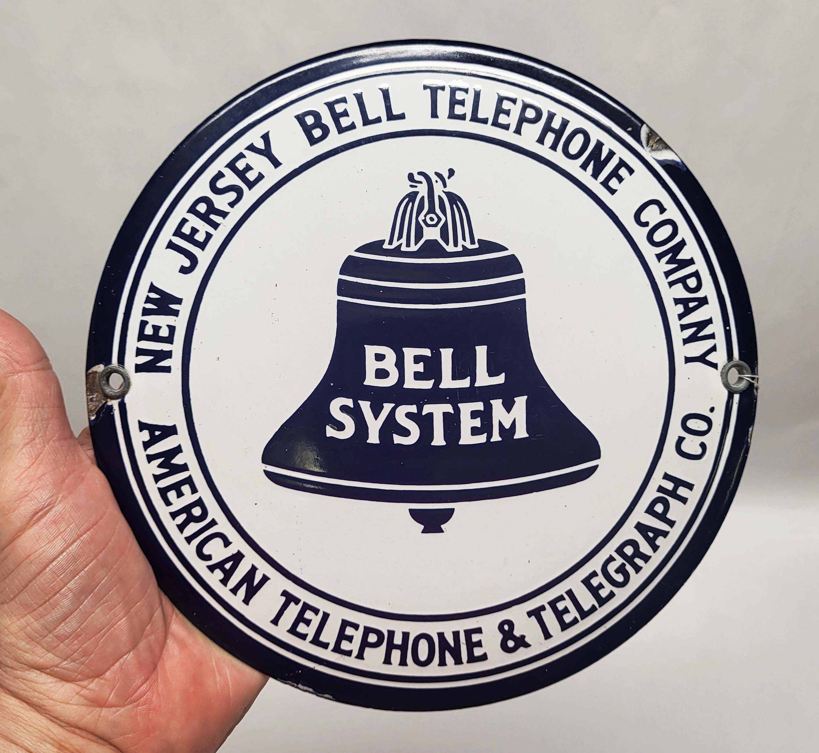 BELL SYSTEM PORCELAIN SIGN